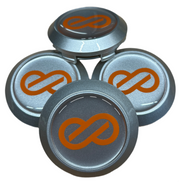 Enkei RPF1 center cap silver silver orange
